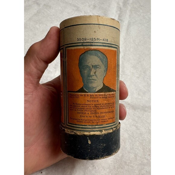 Edison Blue Amberol Record #3814 "Wait and See" Charles Hart 1919 - Picture 3 of 12